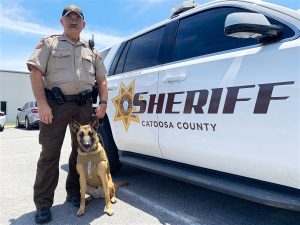 Sheriff K9 Fraya with Deputy Tony Pinson